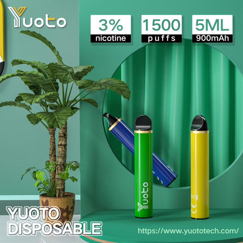 YUOTO 1500 Puffs Одноразовые Vape Stiks оптом