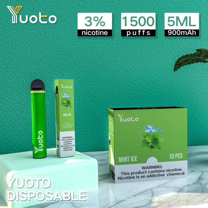 YUOTO 1500 Puffs Одноразовые Vape Stiks оптом