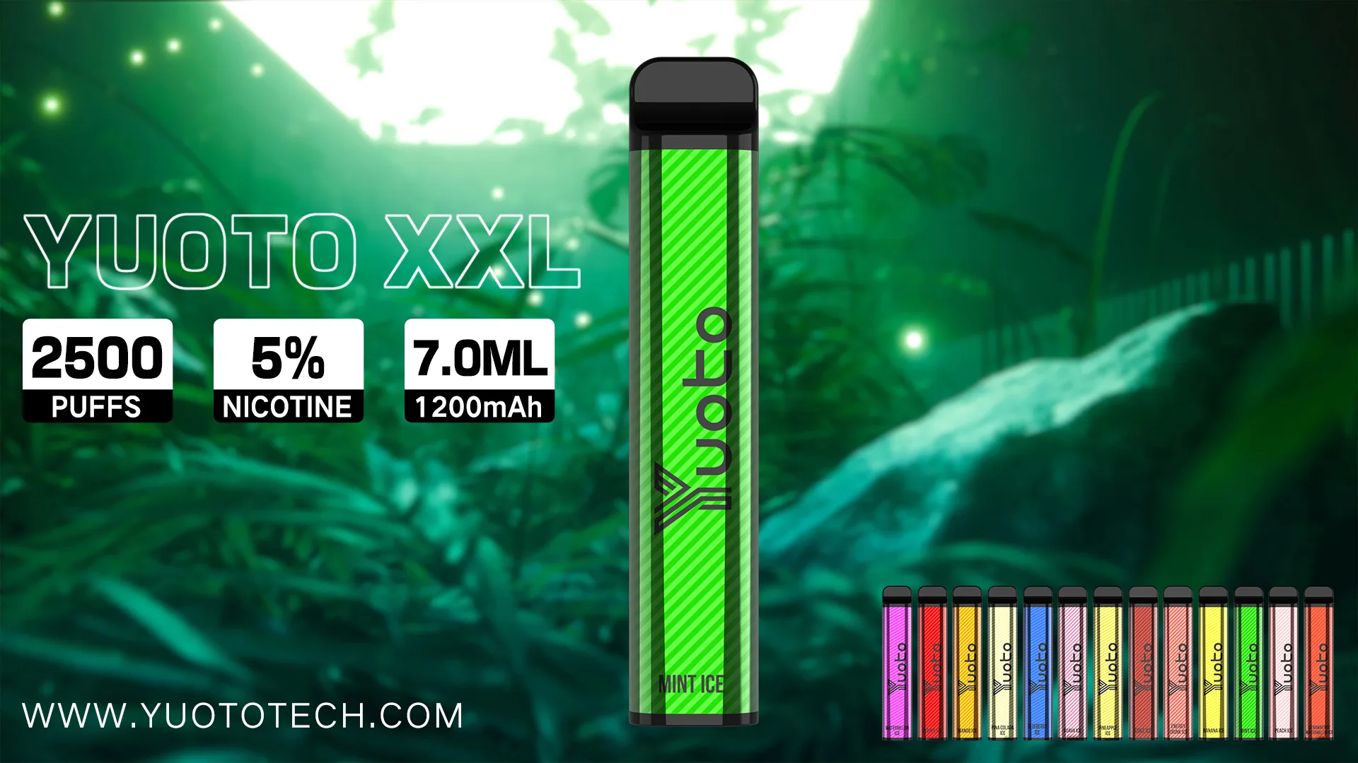 YUOTO XXL DISPOSABLE VAPE Wholesale (2500Puffs)