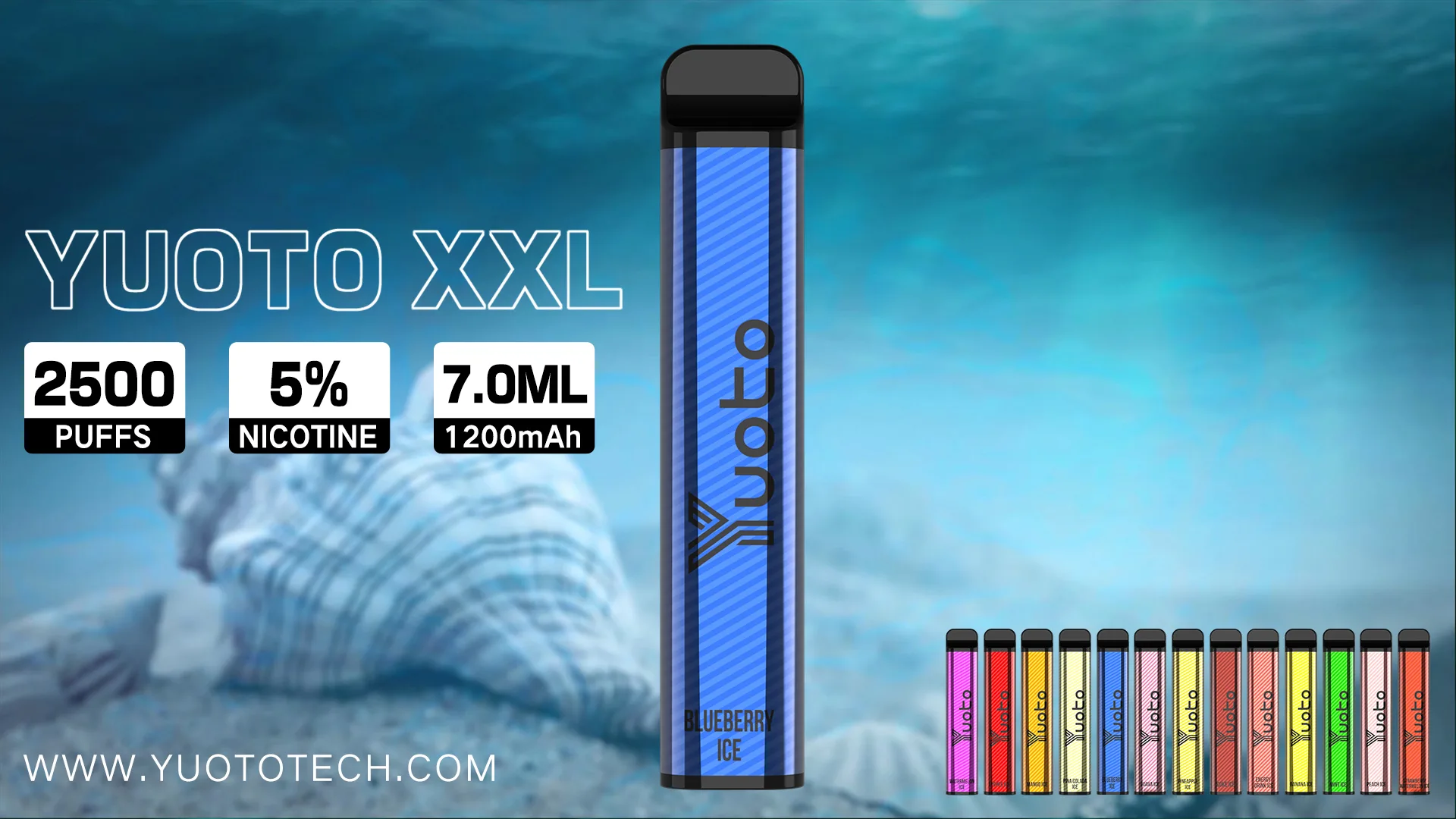 YUOTO XXL DISPOSABLE VAPE Wholesale (2500Puffs)