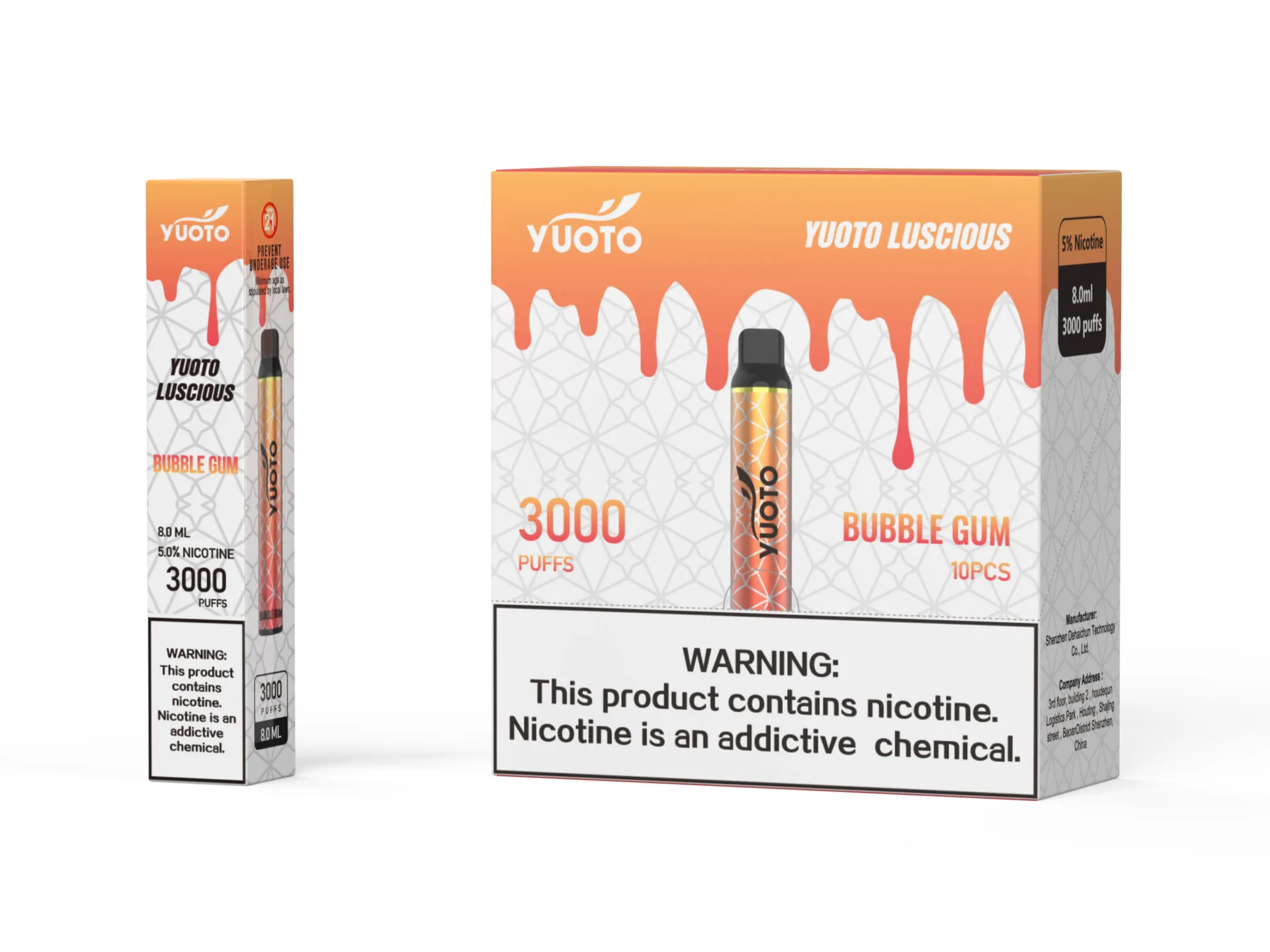 YUOTO Lucious 3000 Puffs Disposable Vape Wholesale