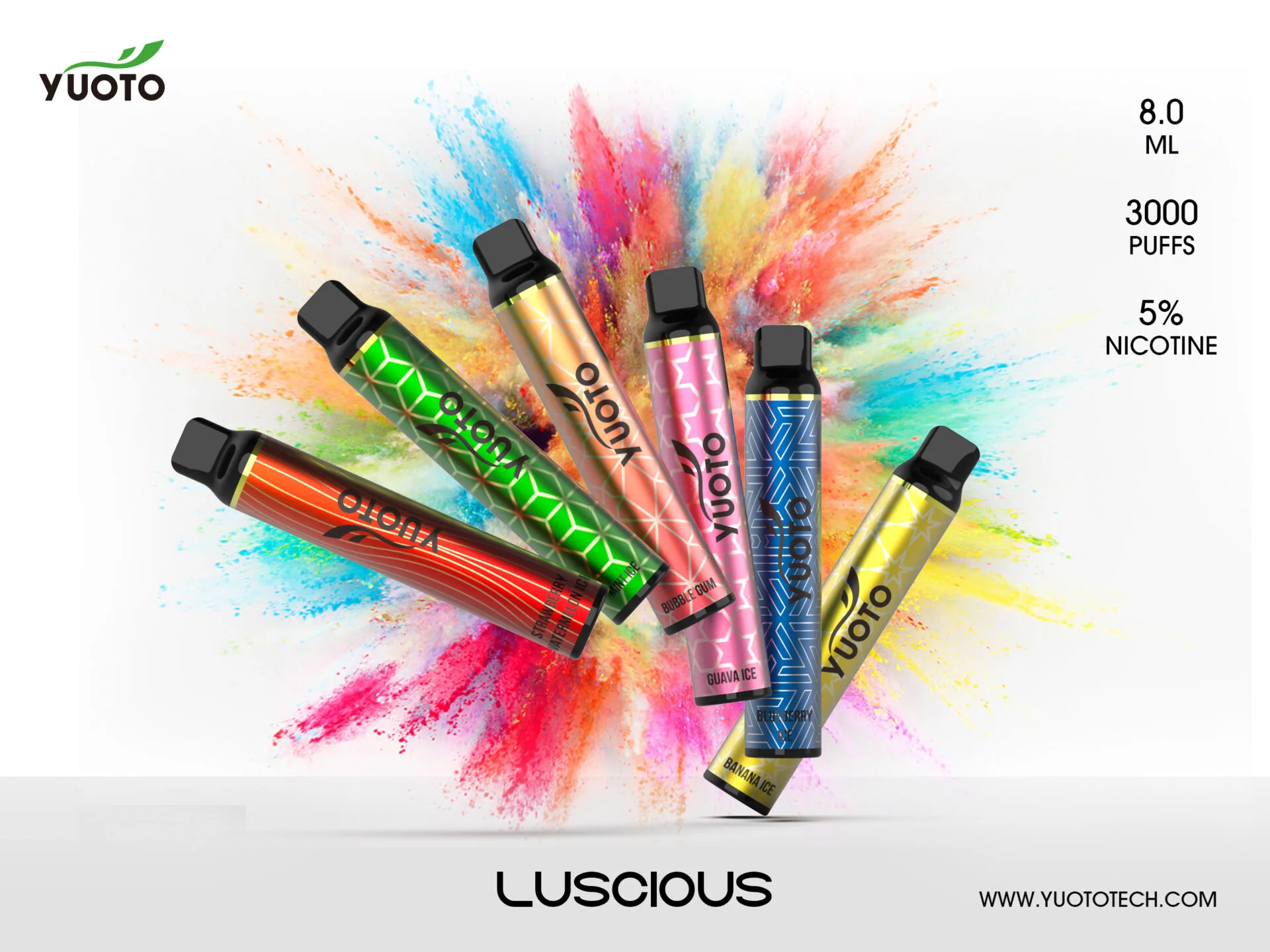 YUOTO Lucious 3000 Puffs Disposable Vape Wholesale